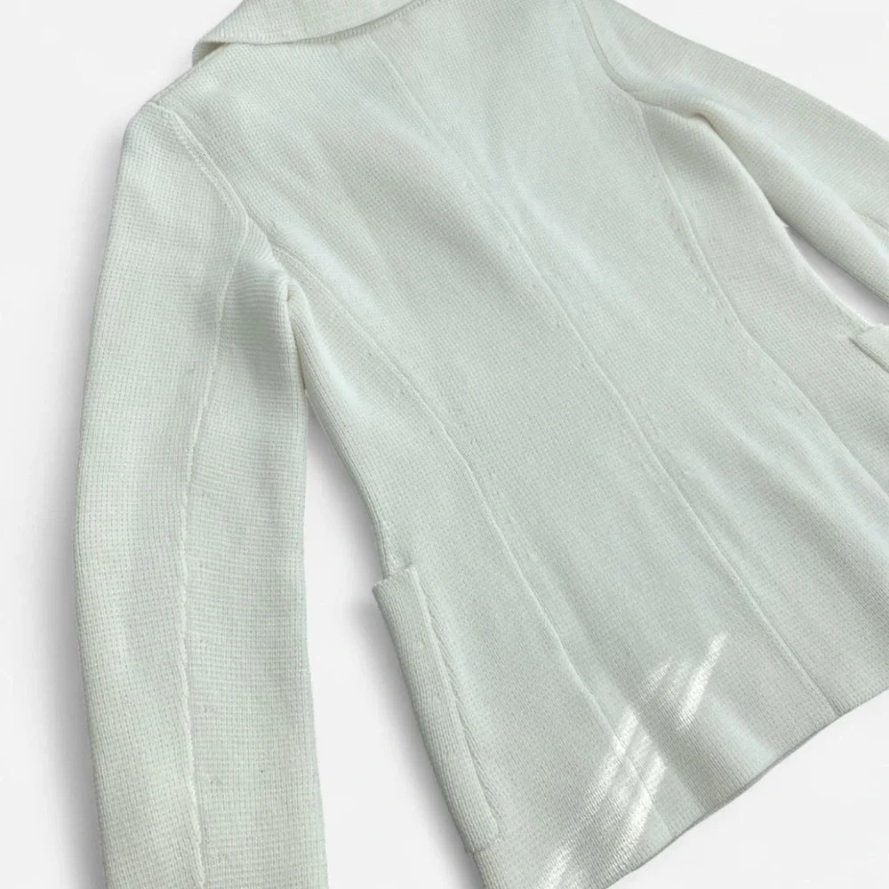 Dior Ivory Double-Breasted Tweed Blazer